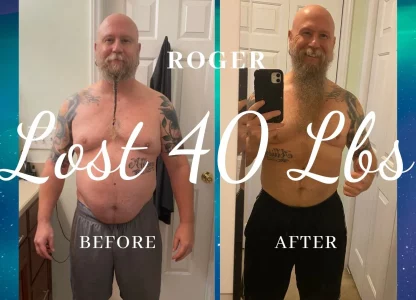 Student Rogrer Lockshier lost 40 lbs while becoming a Level I Certiifed Qigong Instructor with Qigong Awareness, LLC - David J. Coon