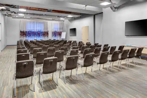 The presentation hall at the Aloft Raleigh-Durham Airport Brier Creek hotel - Meeting Space For Qigong Awareness Live 15 CUE Workshop