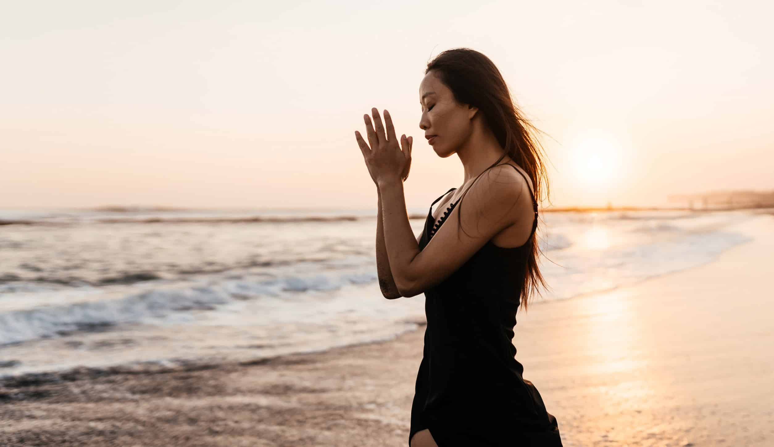 Product Image - Wilmington Jan 2024 Workshop woman meditating at the beach